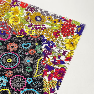 Diseños de flores de <span class=keywords><strong>Caju</strong></span> pequeños personalizados digitales reales de gama alta Tela de algodón impresa digitalmente - Product Image 1