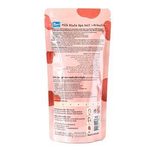 Y693 Yoko Milk Gluta Spa Salt+Arbutin 350g. <b>Body</b> <b>Scrub</b> for Skin Nourishing with Milk Protein and Exfoliates Skin Naturally - Product Image 5