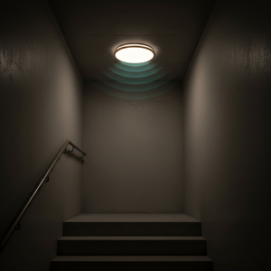 Plafonnier LED intelligent IP45 avec capteur <span class=keywords><strong>radar</strong></span> 10m 18W 36W pour armoire, escalier, couloir, balcon, garage - Product Image 3