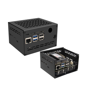 X1202-C1 เคสโลหะสำหรับราสเบอร์รี่พาย 5 และบอร์ด X1202 UPS - Product Image 1
