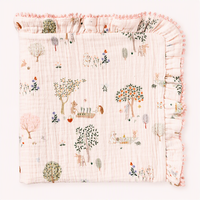 Couverture d'emmaillotage tricotée en coton biologique 100 % écologique, la plus vendue, pour poussette de bébé et tout-petit