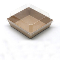 Boîte à sandwich carrée rectangulaire, boîte à gâteau Snow Mei Niang, boîte à dessert Tiramisu, boîte à emporter en carton, emballage à emporter pour boulangerie