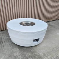 Offre Spéciale – Brasero à Gaz Métallique 50000-74999 BTU – Chauffage Écologique pour Camping et Terrasse – Portable, Durable, Facile à Assembler, Résistant aux Intempéries