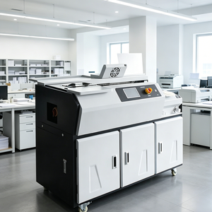 Relieuse industrielle A3/A4, relieuse de livres, 3 rouleaux, machine de reliure automatique à <span class=keywords><strong>colle</strong></span> thermofusible pour imprimerie - Product Image 4