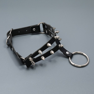 Collar de Cuero con Tachuelas de Plástico Estilo Punk Gótico para Mujer, Joyería Sexy de Alta Calidad para Club - Product Image 4