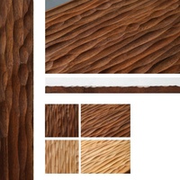 Facettes de pliage en bois décoratif, mur d'intérieur en bois, pour écorce et bâton Design de tableau latéral de meubles