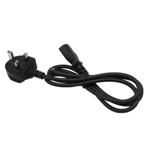 UK Standard AC Power Cord Free Sample 3Pin Plug UK 3 Pin Power Cable For Computer