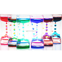 Vente en gros de minuterie de mouvement liquide colorée jouet d'huile liquide barboteur minuterie jouets sensoriels pour la relaxation