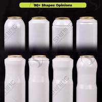 Canette aérosol en aluminium vide la plus vendue 7oz 10oz 12oz 14oz 100ml 200ml 59*169mm aérosols de pulvérisation étanches fabricant