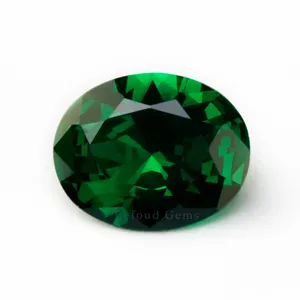 Befound Gems 5*7mm NanoSital Green Color YAG Gemstone Oval Shape Yttrium Aluminum Garnet For Sliver Jewelry