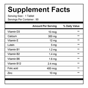Tabletas de Vitamina D3 para Adultos, para la Inmunidad, Energía y Salud de la Piel, Suplemento Multivitamínico y Mineral, Disponible OEM/Marca Privada - Product Image 2