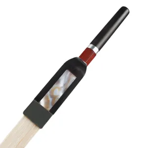 Archet de contrebasse de style allemand 4/4, avec manche <span class=keywords><strong>en</strong></span> pernambuco, nageoire <span class=keywords><strong>en</strong></span> ébène, crin naturel, bien équilibré - Product Image 3