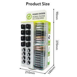 Soporte de exhibición acrílico para teléfono móvil, accesorios de carga rápida de colores, estante de exhibición de tienda, venta al por mayor, barato, 72 Uds., <span class=keywords><strong>2021</strong></span> - Product Image 2