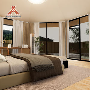 Tienda de Campaña Glamping de Lujo <span class=keywords><strong>para</strong></span> 1-<span class=keywords><strong>2</strong></span> <span class=keywords><strong>Personas</strong></span>, Octogonal, con Techo de Una Sola Cúpula, Impermeable, de PVDF, <span class=keywords><strong>para</strong></span> Resort y Hotel, Kawagebo Kamp - Product Image 6