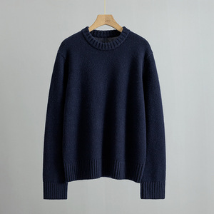 <span class=keywords><strong>Pull</strong></span> pour hommes en <span class=keywords><strong>laine</strong></span> à fond mince en cachemire à <span class=keywords><strong>col</strong></span> mi-haut de couleur unie vente en gros - Product Image 3