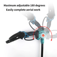 Sécateur électrique de jardin, cisailles à long manche, batterie au lithium sans balais, plastique, tronçonneuse à chaîne DIY