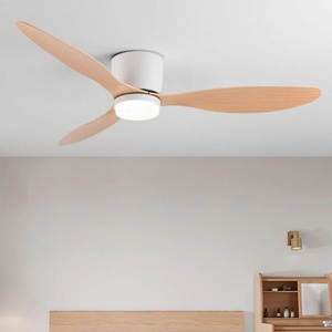 Off-the-shelf Straight Hair Flush Mount Exclusive 3 Leaf >48 Inch Inverter <b>Remote</b> <b>Control</b> AC 6-Speed LED Household <b>Ceiling</b> Fan - Product Image 4