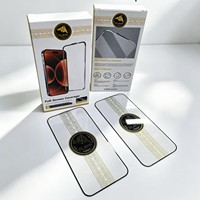 Flayr 500C Film de protection d'écran en verre trempé fin noir avec bord imprimé pour iPhone 18 Pro Max 17 Pro 16 15 14 13 12