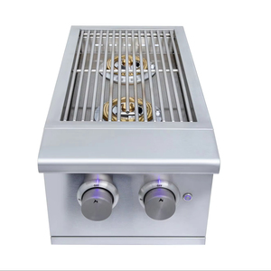 Hiện đại cao cấp <span class=keywords><strong>2</strong></span>-<span class=keywords><strong>burner</strong></span> Bếp <span class=keywords><strong>gas</strong></span> nhà máy trực tiếp trong nhà BBQ tủ và ngoài trời nhà bếp với double side <span class=keywords><strong>Burner</strong></span> - Product Image 2