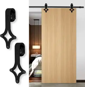 Heavy Duty Sturdy Sliding Barn Door Hardware Kitting Interior Sliding Door Roller Hardware