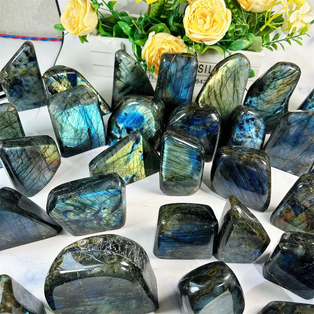 Hot High Quality Healing Crystals Gemstones Polished Labradorite Ornament Crafts For Decor
