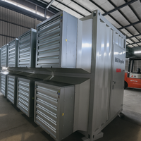 Équipement de refroidissement pour processeur ASIC avec ventilation d'échappement et ventilateur de refroidissement intégré Conteneur de 10 pieds, 20 pieds, 40 pieds