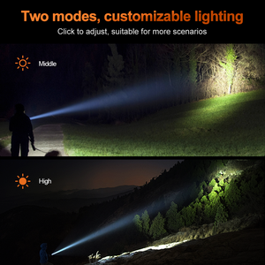 Wosen ไฟฉาย LED สำหรับตั้งแคมป์, ไฟฉาย ABS น้ำหนักเบามีหลายบทบาทชาร์จไฟได้สว่างเป็นพิเศษ - Product Image 4