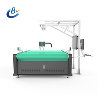 Cortador plano de guantes de cuero sintético completamente automático de alta eficiencia con equipo de plotter