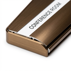 Systèmes de signalisation de bureau modulaires personnalisés |   Panneau de signalisation en aluminium anodisé |   Bandes de texte à insérer |   Usine OEM 20 ans <span class=keywords><strong>d</strong></span>'expérience - Product Image 5