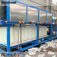 Machine à glace industrielle de haute qualité 1 tonne 2 tonnes 5 tonnes 10 tonnes, fabricant de blocs de glace, prix direct usine