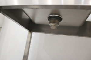 VICTORY KITCHEN Fregadero Rectangular de Doble Tazón Pulido Placa Base Mostrador Muebles de Cocina Industrial Comercial para Hotel - Product Image 4