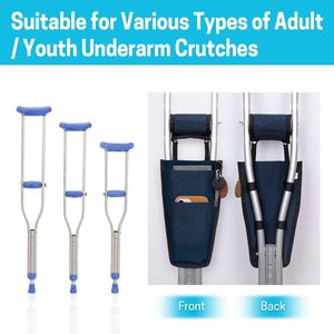 Free sample Factory Manufacturer Secure Pouch Cane Walker Crutches <b>Wheel</b> Chairs Universal Crutch <b>Bag</b> Pouch Crutch Storage <b>Bags</b> - Product Image 5