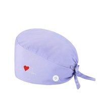 Bonnets chirurgicaux doublés satin pour infirmières – Confortables, respirants, avec boutons – Bonnets de travail médicaux pour hôpitaux, cliniques, imprimés ECG