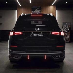Runde-parachoques de coche estilo LD para <span class=keywords><strong>mercedes</strong></span>-benz <span class=keywords><strong>GLS</strong></span> 600 <span class=keywords><strong>Maybach</strong></span>, Kit de carrocería de fibra de carbono, difusor de capó delantero y trasero - Product Image 5
