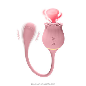 Hete Roos Liefde Ei Vibrator Zuigen 10 Frequentie Trillingen <span class=keywords><strong>Clit</strong></span> Stimulerend 2 In 1 Liefde Ei Vibrator Seksspeeltjes Voor Vrouwelijke Koppels - Product Image 3