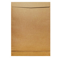 Sac postal en papier kraft écologique biodégradable Sac postal en carton adhésif Sac à fond plat Enveloppes à soufflet latéral pour envoi de tissu