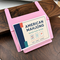 Support de règles de Mahjong américain pliable à suspendre au bord de la table, guide d'affichage mains libres, couleur personnalisée, accessoire de jeu