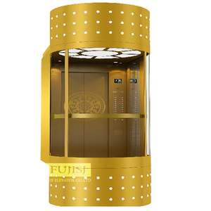 <span class=keywords><strong>Ascenseur</strong></span> panoramique en verre avec cabine luxueuse, <span class=keywords><strong>ascenseur</strong></span> d'hôtel pour <span class=keywords><strong>8</strong></span> <span class=keywords><strong>personnes</strong></span>, <span class=keywords><strong>ascenseur</strong></span> panoramique rond, sans engrenage, sol en PVC - Product Image 1