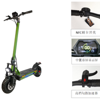 Scooter électrique pliable haute performance tout-terrain, étanche, avec deux moteurs 48V 800W et batterie lithium 13/15/20Ah