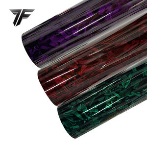 قوس قزح زهرة ألياف الكربون فيلم تغيير الحيوانات الأليفة مزورة حماية السيارة الفينيل يلف ملصقات - Product Image 1