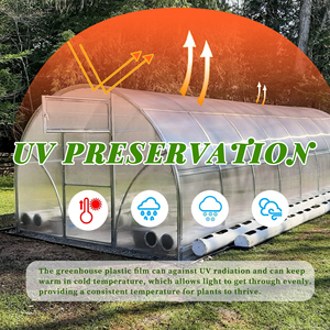 Cheap Factory Price 200 Microns Reinforced UV LDPE <strong>Greenhouse</strong> Film Single Layer Large <strong>Plastic</strong> <strong>Cover</strong> for Agriculture <strong>Greenhouse</strong> - Product Image 2
