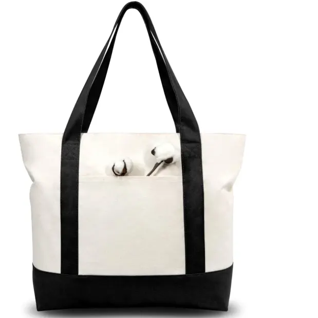 Túi Tote Cotton Mua Sắm Cotton In Logo Tùy Chỉnh Bảo Vệ Môi Trường Chất Lượng Cao Thiết Yếu Hàng Ngày