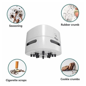 เครื่องดูดฝุ่นตั้งโต๊ะขนาดเล็กแบบชาร์จ USB ไร้สาย หมุนได้ 360 องศา สำหรับทำความสะอาดเส้นผม - Product Image 4