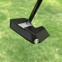 Putter de golf unisexe Mid Mallet, semi-pressé à chaud, zéro couple, haute stabilité, tige centrale, pour entraînement sur gazon, personnalisé, droitier, sac de golf