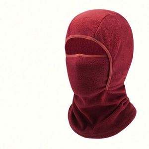 Vente en gros : Bonnet d'hiver en polaire, cagoule, masque facial, cache-cou coupe-vent pour activités de plein air, masque de ski intégral - Product Image 5