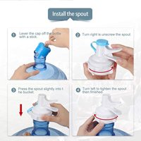 Support de rangement pour bouteilles d'eau de 20 litres (5 gallons), support de rangement pour seau, distributeur d'eau, support pour bouteilles d'eau de 5 gallons