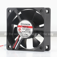 Kipas Pendingin Sunon 24V 48V DC 12V 1.8W AC EC 6020 60X60X20MM 6CM Levitasi Magnetik Pemurni Ion Negatif Senyap KDE1206PKV1(AR)