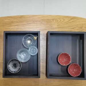Caja de almacenamiento para juego de té de estilo chino, organizador de escritorio apilable de doble capa de bambú para gabinete de almacenamiento de tazas de té - Product Image 2
