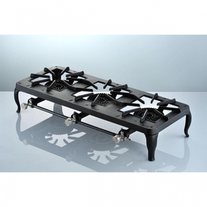 Cuisinière à <span class=keywords><strong>gaz</strong></span> en fonte <span class=keywords><strong>de</strong></span> haute qualité, 3 brûleurs, allumage manuel, portable, économe en énergie, pour la maison, le <span class=keywords><strong>camping</strong></span>, le <span class=keywords><strong>camping</strong></span>-car et l'usage commercial - Product Image 4