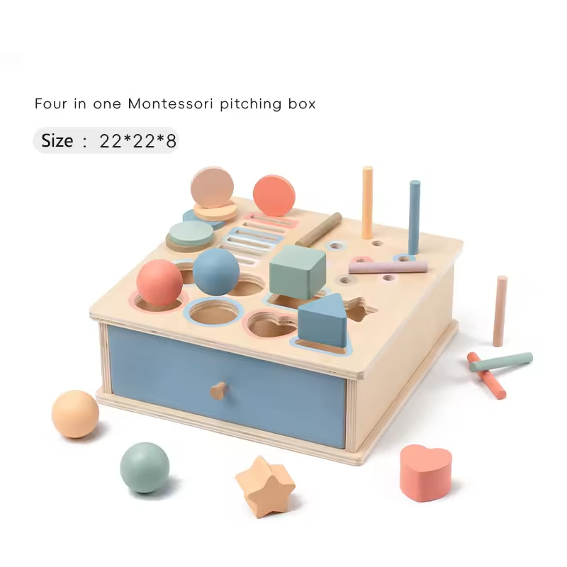 Color shape sorting box [4-in-1]